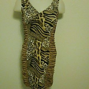 Gray Leppard dress